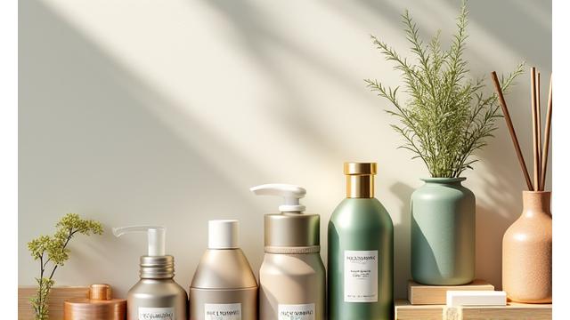 現代的なキレイカスミのロゴと並べられた様々な製品ラインナップ